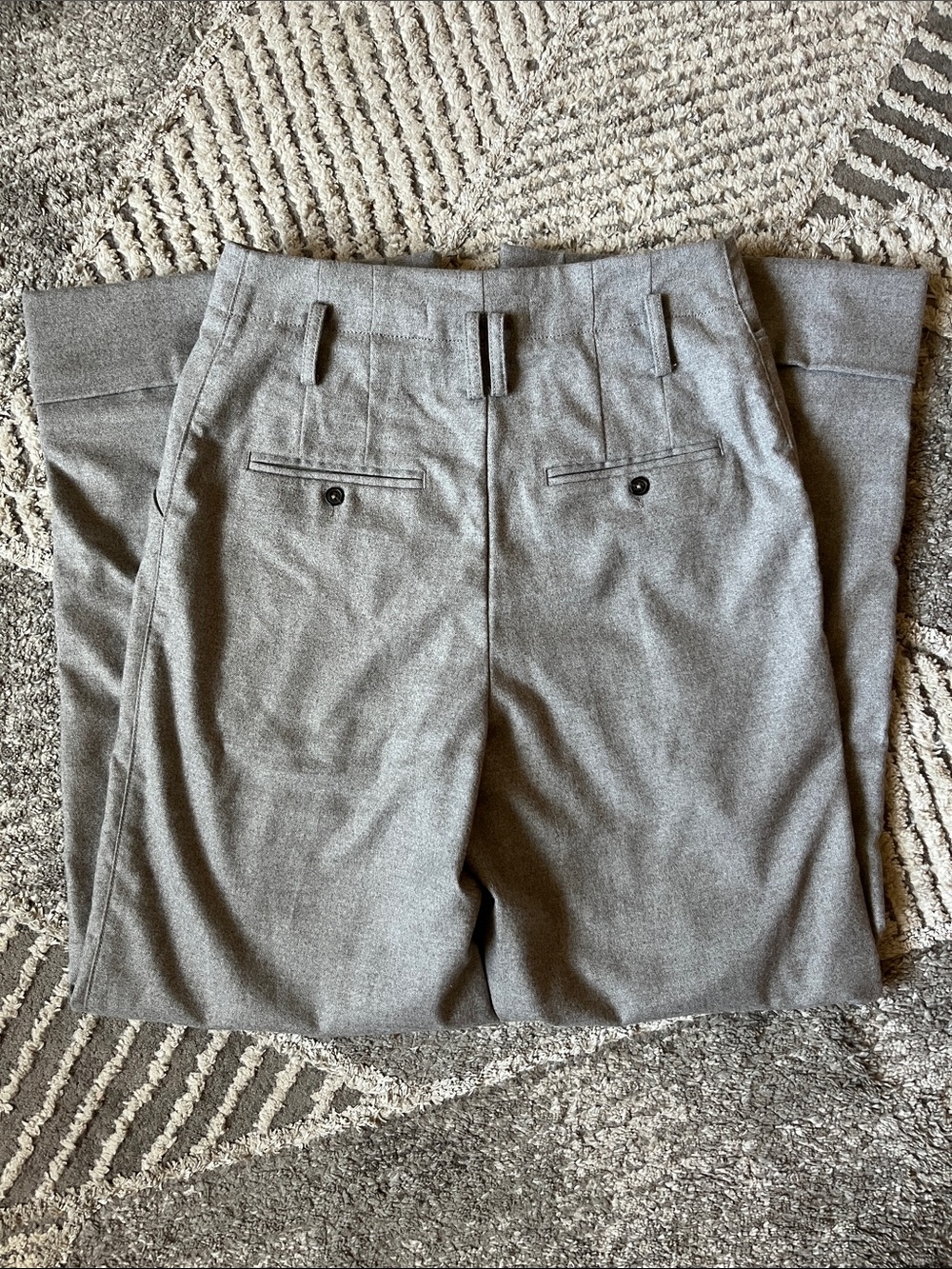 Anthropologie Cartonnier Wide-Leg Trousers Gray Size 4 Academia Capsule Minimal - Picture 7 of 8